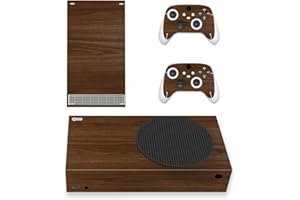PlayVital Adesivo Skin per Xbox Series S Console&Controller Sticker Decal Cover Vinile per Xbox Series S-Venatura del Legno