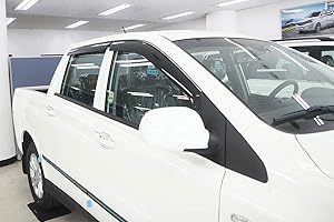 AUTO CLOVER Wind Deflectors Set for Ssangyong Korando Sports/Musso 2013-2018 (4 pieces)