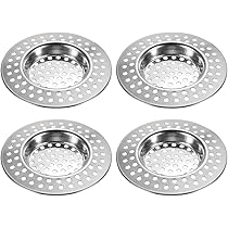 4 Filtri Lavello Acciaio Inox - Per Scarico Cucina E Bagno, Antintasamento, &Oslash;77mm