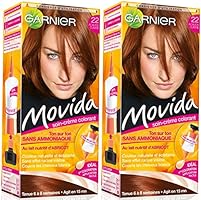 Garnier - Movida - Coloration temporaire sans ammoniaque Acajou - 22 Acajou Cuivr&eacute; Lot de 2