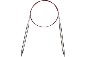 Coopay Rundstricknadeln 100 cm, 8,0 mm Stricknadeln Rundstricknadel Edelstahl Rundstricknadeln mit Flexibel Kabel, Robust Rund Stricknadeln für Decken Stricken & Große Projekte