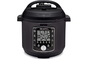 Instant Pot Pro 10-i-1 elektrisk multikokare 1200 W, 7,6 l – tryckkokare, slow cooker, riskokare, ångkokare, stekpanna, sterilisator, yoghurtberedare, sous vide-enhet – svart rostfritt stål