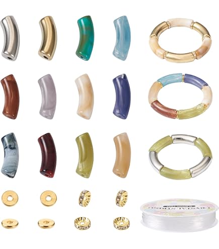 Beebeecraft 40 Perline Nugget Distanziatrici 925 Perline Torsione Irregolari In Ottone Placcato Argento Sterling Creazione di Gioielli Accessori Perline per Collane Bracciali