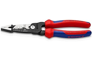 KNIPEX Alicate de electricista multifunción modelo métrico con mangos multicomponente 200 mm, 13 72 200 ME