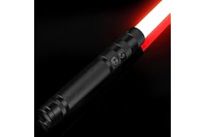 InLoveArts Light Saber, RGB 7 Colors Metal Hilt Lasersaber, with Sounds Modes Dueling FX Lightsaber Sword for Kids & Adults Gift (78cm Black)…