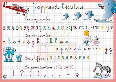 Editions Aris ARIS EDITIONS Sous-main et Set de table éducatif 30x42 Plastifié, effaçable "j'apprends l'écriture"