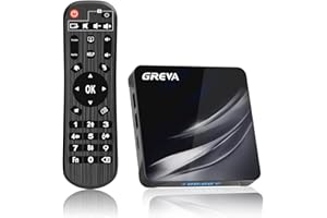 GREVA Android TV Box 11.0, 4K Android Box with Amlogic S905W2 CPU 4GB RAM 64GB ROM Dual-Band 2.4/5.8Ghz 10/100M Ethernet Support HDR 3D BT 5.0 USB3.0 Smart TV Box