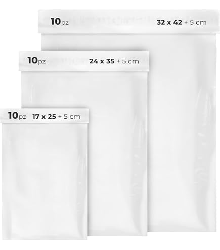 5 Buste Postali In Poli Bianche 10,5 X 14,5 Pollici (270x370+45mm) - Foto 3
