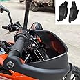 TAZGANTAX Motorcycle Handlebar Protector Shield Windproof Handguard Brush Guard Compatible with K.T.M Duke 250 390 2013 2014 2015 2016 2017 2018 2019 2020 2021 2022 2023 Brake Clutch Lever Protector