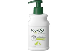 DOUXO S3 SEB Shampoo, Cat & Dog Dandruff Shampoo, Dandruff Solution, Soothing, Effective, Cleanser for Oily Skin, Hypoallergenic Fragrance, 200ml
