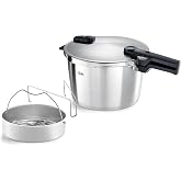 Fissler Vitaquick Premium 8 Litre D&uuml;d&uuml;kl&uuml; Tencere + Buharda Pişirme Aparatı