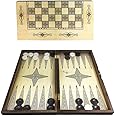 Star Large, Backgammon Board Game and Checkers Set for Adults