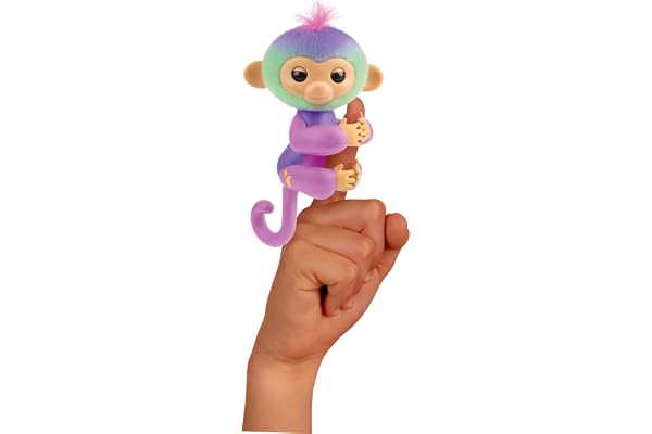 Lansay - FINGERLINGS - Magic Moods Norah - Accroche Romy à Ton Doigt - Son Cœur s'allume Selon Ton Humeur - Communique avec 70 Sons et Réactions - Piles Incluses - Jouet Interactif - Dès 5 Ans