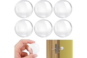 GUGUGO 6 Stück Gummipuffer Selbstklebend, Türpuffer Transparent, Gummifüße Selbstklebend, Türstopper Wand Transparent, Türklinken Stopper, Elastikpuffer Transparent Selbstklebend für Tür, Wände