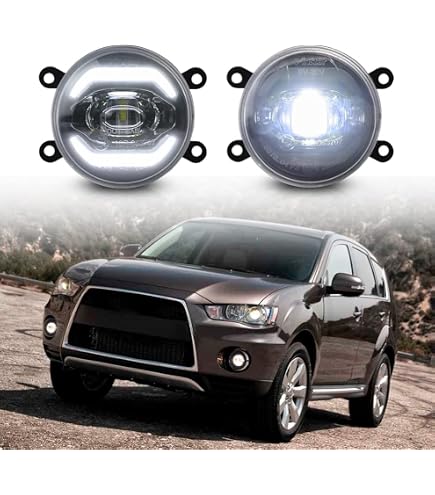 VLIMUS Nebelscheinwerfer Mit Angel-Eye Für Mitsubishi ASX/RVR/Outlander Sport (2007–2020) – Mehr Sicherheit Bei Nebel & Regen