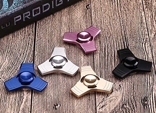 Fidget Toy, NiuSY Hand Spinner Spielzeug EDC Focus Aluminium Handspielzeug mit Hybrid-Keramik Lager Ultra Durable, Perfekt für ADS, ADHS, Angstzustände und Autismus Erwachsene Kinder, Tri-Spinner - 9