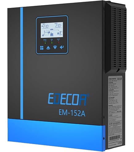 EDECOA Hybrid Wechselrichter 48V 3800W OFF Grid MPPT 80A PV 55-450V
