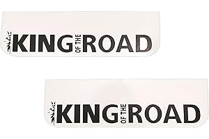 SERTPLAS 2 guardabarros de goma dura King of the Road SCANIA - Delantal trasero para camiones (60 x 18 cm)