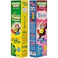 Bentodent 100% Natural Kids super saver pack bubble gum 100g & mango 100g Toothpaste, Fluoride Free, Sls Free, Complete oral care protection for kids, Fresh Breath, Best toothpaste for kids 2+ years 100g each