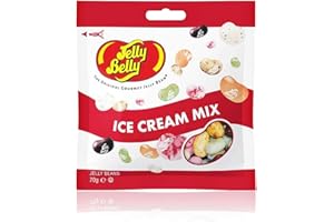 Jelly Belly Jelly Beans – Glutenfreie Süßigkeiten, Milch- und Fettfrei – 70 g Lebensmittelgeschenke für Kinder (Eiscreme-Mix)
