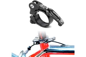 Lohas Select Aluminum Alloy Bicycle Quick Release SeatPost Clamp 34.9mm 31.8mm MTB Bike Road Bike Casual Bike Seatpost Clamp (Black, 1.37in（34.9mm）)