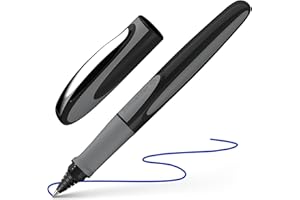 Schneider Ray Stylo Roller (Rechargeable avec Cartouches d'encre Standard, convient aux Droitiers et gauchers) 1 Pièce, Onyx
