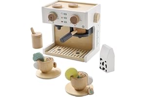 VERTBAUDET Kaffee- und Teemaschine aus Holz, mehrfarbig, TU
