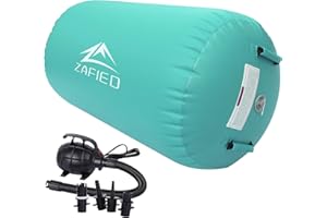 LUBAKED Air Rolle Turnen, Air Roll Aufblasbare Air Barrel Gymnastik Yoga Rolle mit Luftpumpe Tumbling Matten Trainingsmatte Gymnastikmatte Fitnessrolle