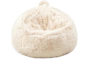 YuLiMirich Bekvämt fuskpäls-saccosäck för vardagsrum