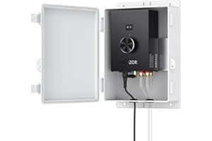 PROZOR Amplificateur Audio Extérieur Puissance de Crête 200W+200W Bluetooth 5.0 avec Alimentation Ampli 30V 5A Amplificateur Étanche avec Boîtier TPA3221 pour Patio Piscine Jardin Fête