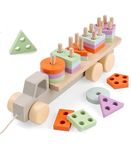 Jouet Montessori 3-en-1 bois,boîte à formes et tri couleurs,motricité fine,jeu sensoriel éducatif enfant,cadeau Noël fille garçon - Jeux - Jouets