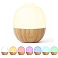 SALUBRITO Essential Oil Diffuser, 300ml Large Ultrasonic Aromatherapy Diffuser for Home, Office, Cool Mist, Scented Oil Diffuser with Warm & 7 Color Light, Great for Yoga, Sleep, Auto Shut-Off