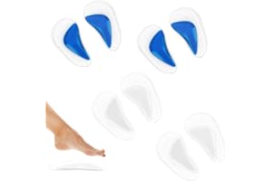 CUTILAND 4 Paires Demi Semelle Gel Avant Pied,Demi Semelles Chaussures Femme,Coussinet Plantaire Avant Pied,Demi Semelle Silicone Avant Pied,Demi Semelles Coussinet,Demi Semelle Gel,Demi Semelle Avant Pied