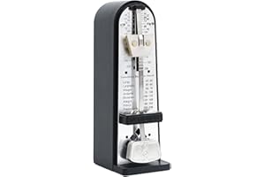 harayaa Mechanisches Metronom, präzises Track-Beat-Tempo, professionelles Metronom für Ukulele, Schlagzeug, Gitarre, Schwarz