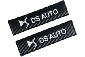 PROTREX UK Carbon Fibre 'DS Auto' Racing Style Seat Belt Pads. Pair Supplied. DS DS3 DS4 DS5 DS7 Crossback