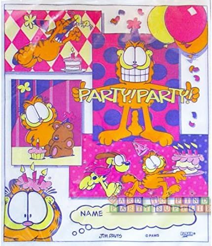 Garfield Vintage 1996 Favor Bags (8ct)