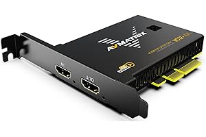 AVMATRIX PCIE Capture Card, 4K60 UHD Passthrough/Capture for Game streamen und aufzeichnen mit Ultra-Low Latency on PS5 PS4/Pro Xbox Series X/S Xbox One X/S in OBS Windows and Linux VC12-4K