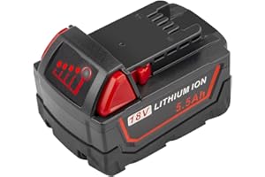 LabTEC Battery Replacement for M18, 18V 5500mAh Lithium Battery for Milwaukee 18V Battery M18 48-11-1840 48-11-1828 48-11-1820 48-11-1815 48-11-1850 Cordless Power Tool Battery