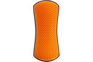Tangle Teezer | Pet Teezer | Brosse démêlante et de toilettage pour chien | Brosse sèche ou brosse de bain pour chien | Bleu marine et orange