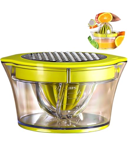 Spremiagrumi Manuale Mitautau 590ml Con Alesatore A 6 Denti - Per Arance, Pompelmi E Limoni - Senza BPA, Rosa Pesca