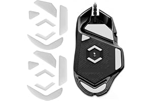 2 Sets Mouse Skates, Replacement Feet compatible with Logi G502 Wired (Proteus Core/Spectrum/Hero), Glass-Infused PTFE Gliding Pads with Curved Edges for Enhanced Smoothness, White