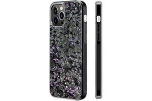 CAUTORSY Forged Carbon Fiber Phone Case, Carbon Fiber Phone Case, Carbon Fiber for iPhone Case, Support Wireless Charging (for iPhone 13 Pro Max,Purple)