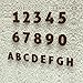 Produktbild Hausnummer Modern 0-9 und A-H *MADE IN GERMANY* viele verschiedene Farben und Größen wählbar (15 cm, RAL 8016 mahagonibraun [braun] glänzend)