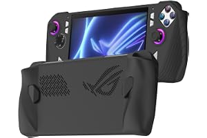 Excefore FlexiSkin Case Compatible With ASUS ROG Ally Z1 Extreme - Silicone Cover, Soft Low Profile 360 Protection - Jet Black