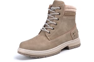 NEOKER Stivali da Neve Donna Inverno Pelliccia Stringate Stivaletti Scarpe Caviglia Caldo Stivali Calzature Ankle Boots Nero Cachi Grigio Rosa 36-43