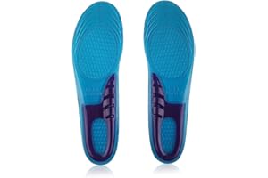 FOUNDATION Massaging Gel Insoles by CSL Great for Comfort, Pain Relief, Worker's Boots & Sport Shoes (Mens - UK Size 8-12)