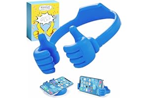 KINIZUXI Soporte para Teléfono Thumbs Up Lazy Regalos para Navidad, Soporte Universal para Teléfono Móvil para Escritorio,Soporte para Teléfono Móvil, Soporte para Teléfono Inteligente para Smartphone (Azul)