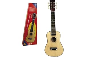 Reig- Guitare Jouet Enfant, 7060, Bois Clair