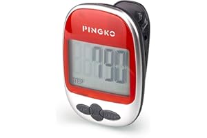 PINGKO Podomètre, Marche, Suivi Précis du Nombre De Pas, Portable, Sport, Podomètre Compteur De Pas/Distance/Calories, Fitness Tracker, Compteur de Calories