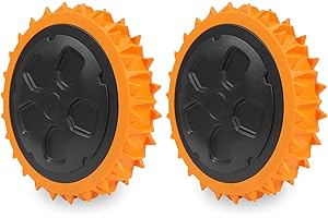BRUWAA Ruote per robot rasaerba Worx Landroid, compatibili con i robot rasaerba WR141E / WR142E / WR143E / WR165E / WR167E, facili da installare, adatte ai prati.